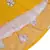 Yellow Cotton  stitched    dress