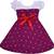 Purple Cotton  stitched    dress