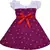 Purple Cotton  stitched    dress