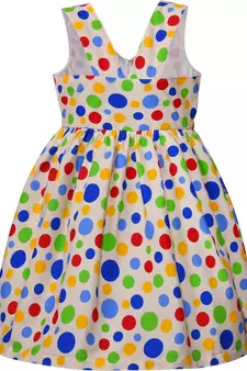 White Cotton  stitched    dress