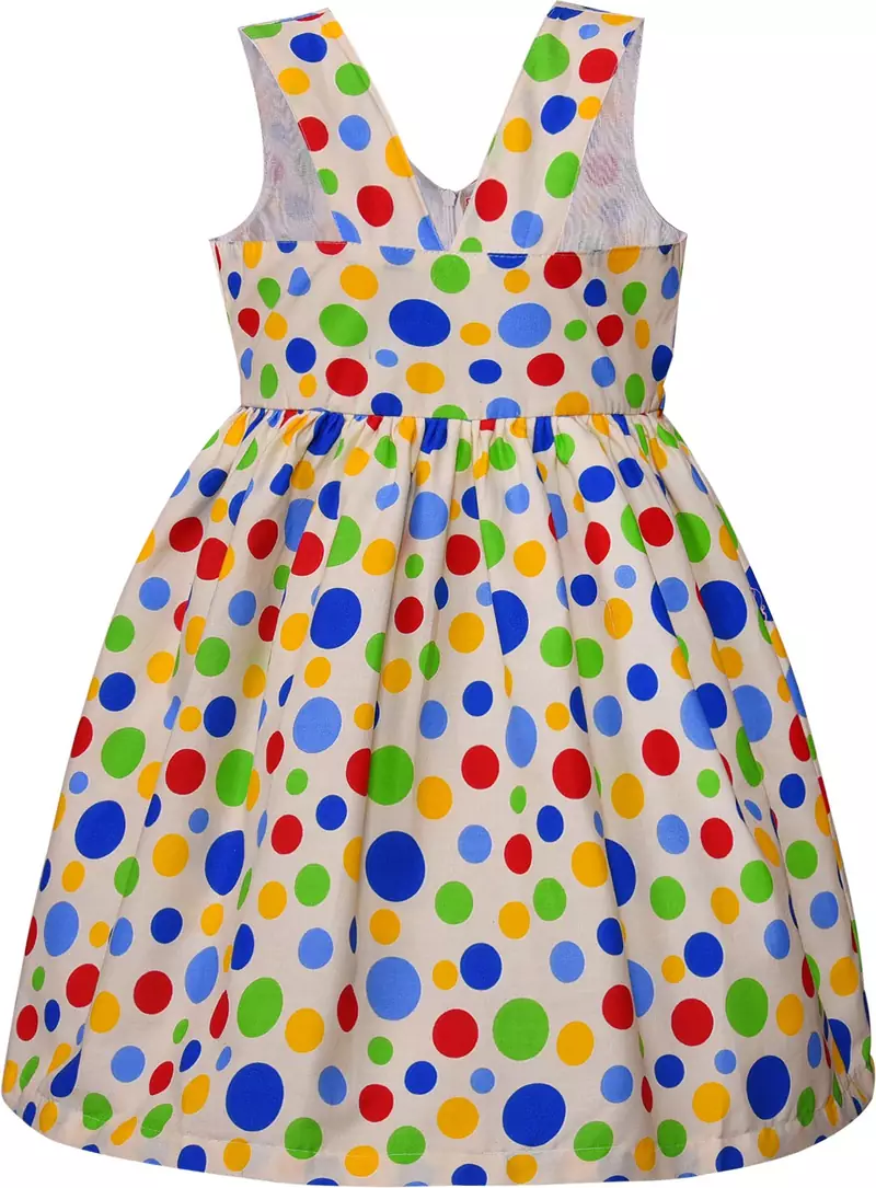 White Cotton  stitched    dress