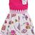 Pink Cotton  stitched    dress