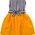 Yellow Cotton  stitched    dress