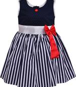 blue Cotton  stitched    dress