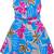 blue Cotton  stitched    dress