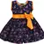 Black Cotton  stitched    dress