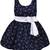 blue Cotton  stitched    dress