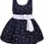 blue Cotton  stitched    dress