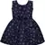 blue Cotton  stitched    dress