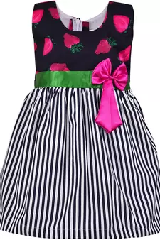 Pink Cotton  stitched    dress