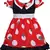 Red Cotton  stitched    dress