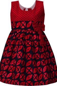 Multicolor Cotton  stitched    dress