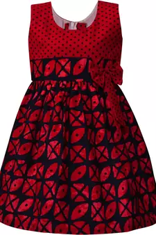 Multicolor Cotton  stitched    dress