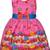 Pink Cotton  stitched    dress