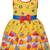 Yellow Cotton  stitched    dress