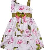 Green Cotton  stitched    dress