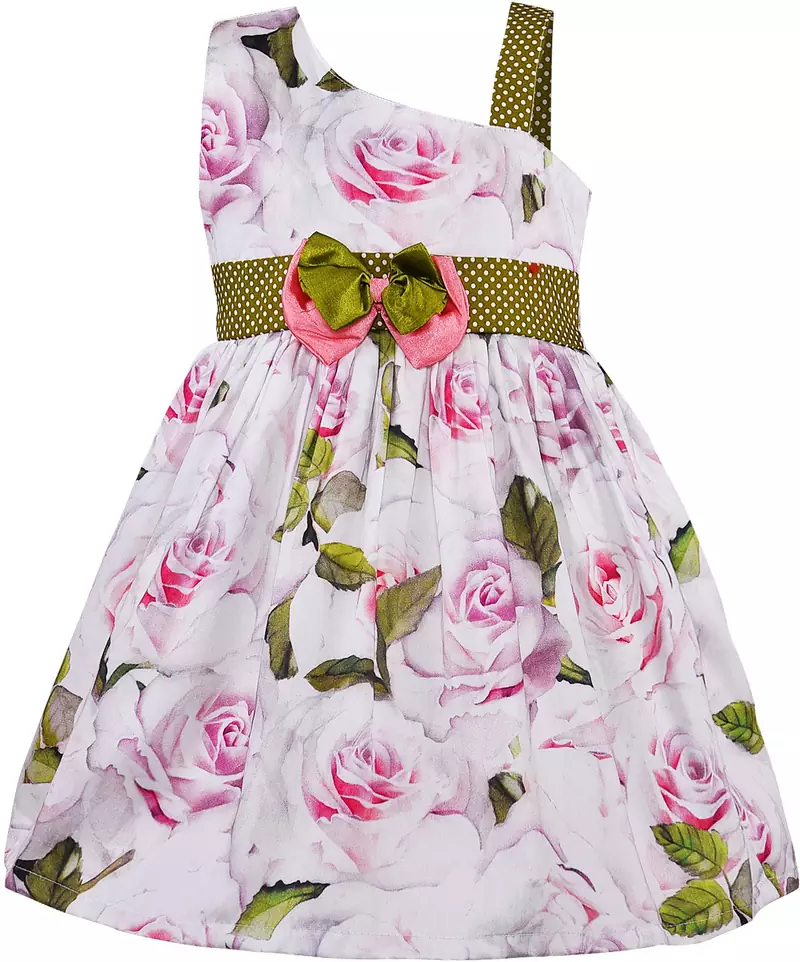 Green Cotton  stitched    dress