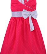 Pink Cotton  stitched    dress