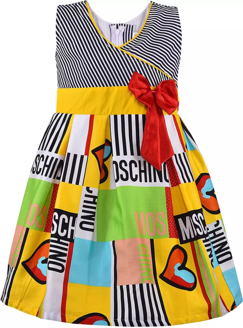 Multicolor Cotton  stitched    dress
