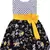 Yellow Cotton  stitched    dress