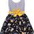 Yellow Cotton  stitched    dress