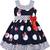 blue Cotton  stitched    dress