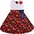 Red Cotton  stitched    dress