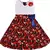 Red Cotton  stitched    dress