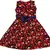 Red Cotton  stitched    dress