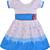 blue Cotton  stitched    dress