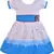 blue Cotton  stitched    dress