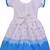 blue Cotton  stitched    dress