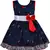 blue Cotton  stitched    dress