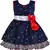 blue Cotton  stitched    dress