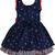 blue Cotton  stitched    dress