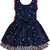 blue Cotton  stitched    dress