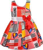 Red Cotton  stitched    dress