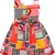 Red Cotton  stitched    dress