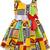Yellow Cotton  stitched    dress