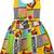 Yellow Cotton  stitched    dress