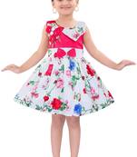 White Cotton  stitched    dress