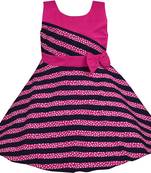 Pink Cotton  stitched    dress