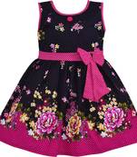 Pink Cotton  stitched    dress