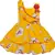Yellow Cotton  stitched    dress