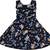 blue Cotton  stitched    dress