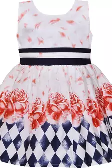 Multicolor Cotton  stitched    dress