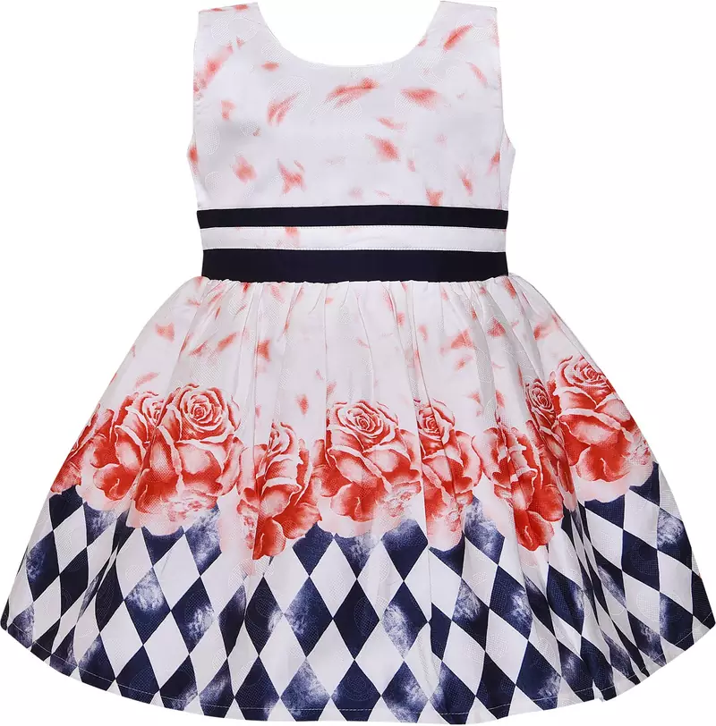 Multicolor Cotton  stitched    dress