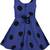 blue Cotton  stitched    dress