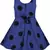 blue Cotton  stitched    dress