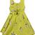 Green Cotton  stitched    dress